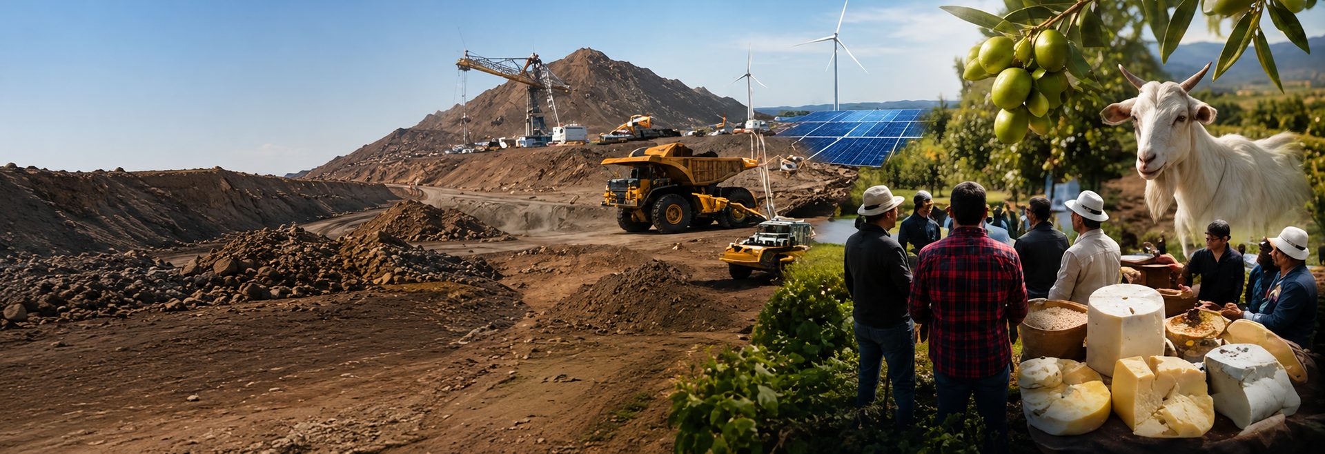 Personas, minería, energía y agroindustria en un territorio